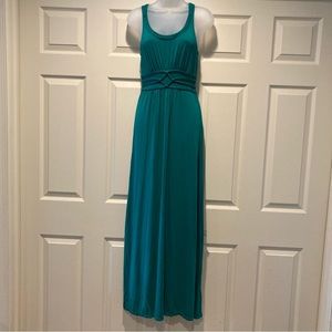Max Studio Empire Waist Sleeveless Maxi Dress NWOT Women’s Size Small Teal